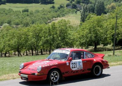Rallye de la Drôme 2016, Porsche 911 Carrera RS n° 221, Frank Servais et Konstantine Buxtorf
