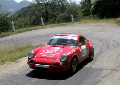 Rallye de la Drôme 2016, Porsche 911 Carrera RS n° 221, Frank Servais et Konstantine Buxtorf