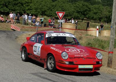 Rallye de la Drôme 2016, Porsche 911 Carrera RS n° 221, Frank Servais et Konstantine Buxtorf
