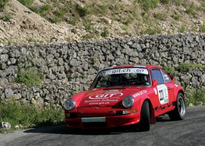Rallye de la Drôme 2016, Porsche 911 Carrera RS n° 221, Frank Servais et Konstantine Buxtorf