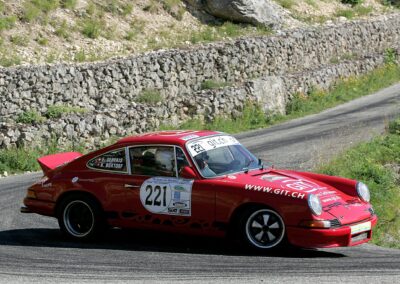 Rallye de la Drôme 2016, Porsche 911 Carrera RS n° 221, Frank Servais et Konstantine Buxtorf