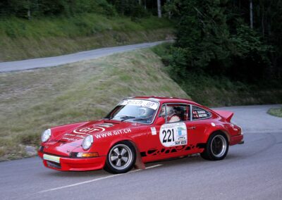 Rallye de la Drôme 2016, Porsche 911 Carrera RS n° 221, Frank Servais et Konstantine Buxtorf