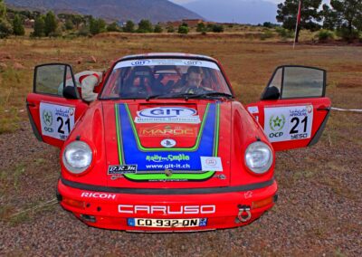 Maroc Historic Rally 2018, Porsche 911 SC n° 21, Frank Servais et Konstantine Buxtorf