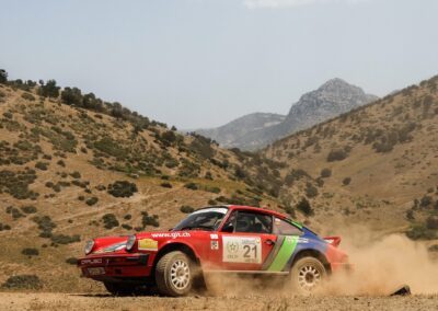 Maroc Historic Rally 2018, Porsche 911 SC n° 21, Frank Servais et Konstantine Buxtorf