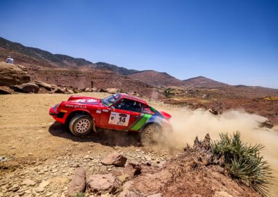 Porsche 911 SC Gazelle n° 14, Frank Servais / Steve Niederhauser, Maroc Historic Rally 2023