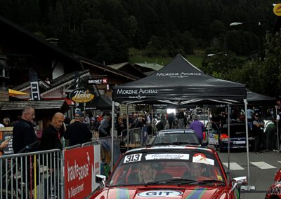 Porsche 911 SC Gazelle n° 313, Frank Servais / Konstantine Buxtorf, Rallye VHC Mont-Blanc 2023