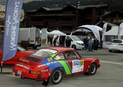 Porsche 911 SC Gazelle n° 313, Frank Servais / Konstantine Buxtorf, Rallye VHC Mont-Blanc 2023