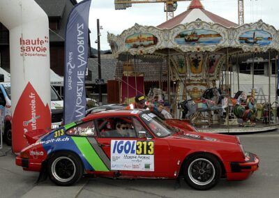 Porsche 911 SC Gazelle n° 313, Frank Servais / Konstantine Buxtorf, Rallye VHC Mont-Blanc 2023