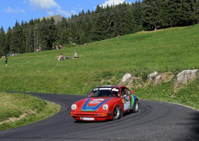 Porsche 911 SC Gazelle n° 313, Frank Servais / Konstantine Buxtorf, Rallye VHC Mont-Blanc 2023