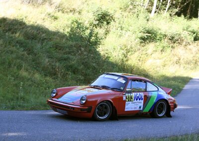 Porsche 911 SC Gazelle n° 313, Frank Servais / Konstantine Buxtorf, Rallye VHC Mont-Blanc 2023