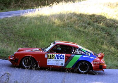 Porsche 911 SC Gazelle n° 313, Frank Servais / Konstantine Buxtorf, Rallye VHC Mont-Blanc 2023