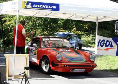 Porsche 911 SC Gazelle n° 313, Frank Servais / Konstantine Buxtorf, Rallye VHC Mont-Blanc 2023