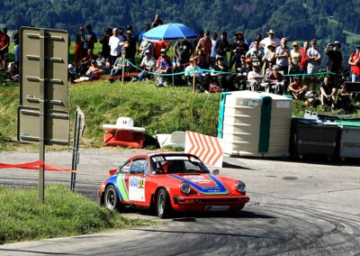 Porsche 911 SC Gazelle n° 313, Frank Servais / Konstantine Buxtorf, Rallye VHC Mont-Blanc 2023