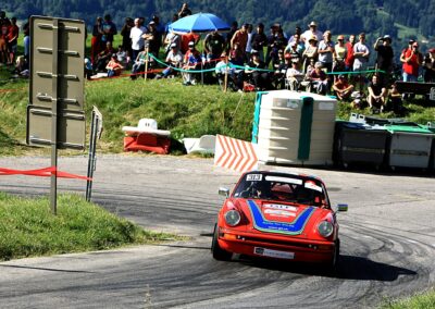 Porsche 911 SC Gazelle n° 313, Frank Servais / Konstantine Buxtorf, Rallye VHC Mont-Blanc 2023