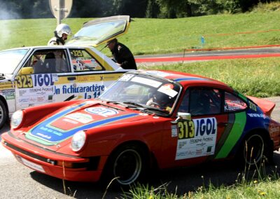 Porsche 911 SC Gazelle n° 313, Frank Servais / Konstantine Buxtorf, Rallye VHC Mont-Blanc 2023