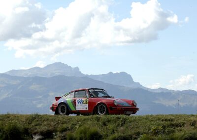 Porsche 911 SC Gazelle n° 313, Frank Servais / Konstantine Buxtorf, Rallye VHC Mont-Blanc 2023