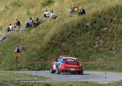 Porsche 911 SC Gazelle n° 313, Frank Servais / Konstantine Buxtorf, Rallye VHC Mont-Blanc 2023