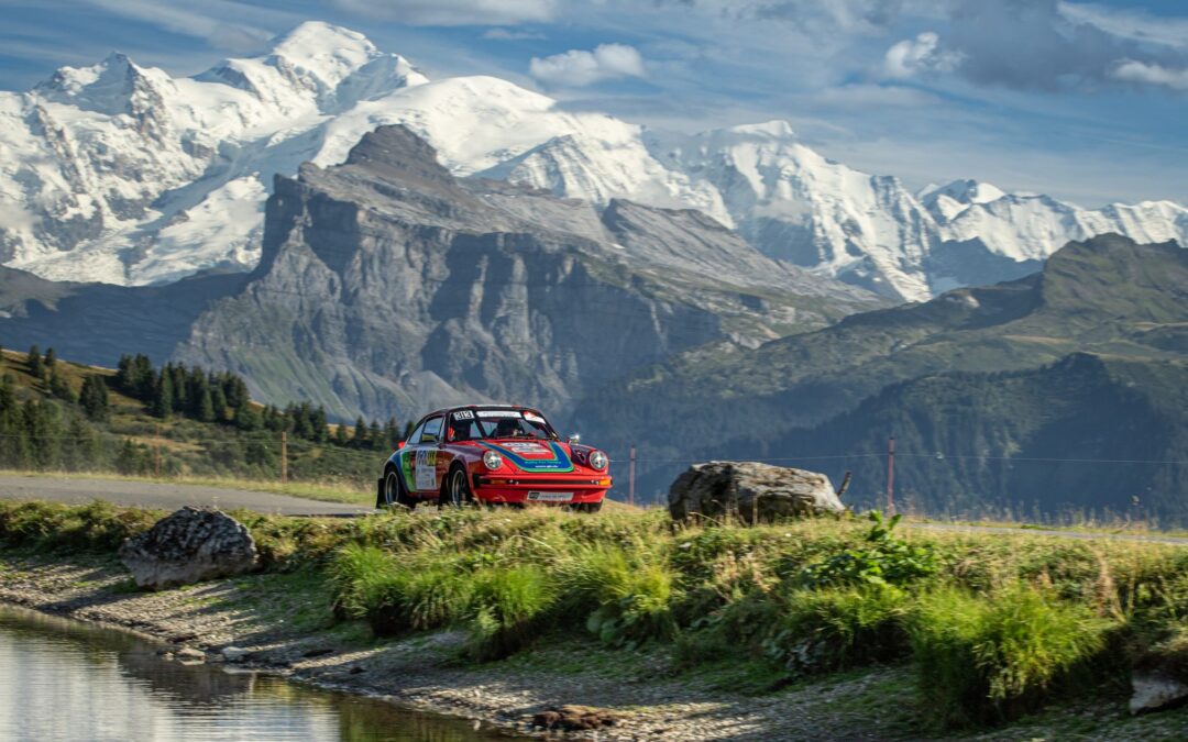 Porsche 911 SC Gazelle n° 313, Frank Servais / Konstantine Buxtorf, Rallye VHC Mont-Blanc 2023