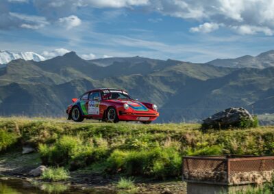 Porsche 911 SC Gazelle n° 313, Frank Servais / Konstantine Buxtorf, Rallye VHC Mont-Blanc 2023