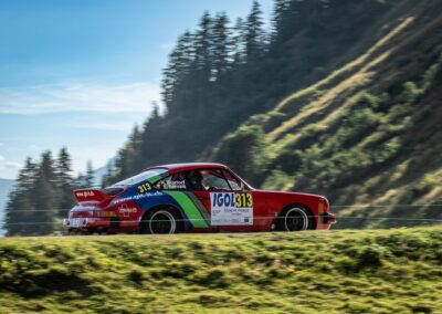 Porsche 911 SC Gazelle n° 313, Frank Servais / Konstantine Buxtorf, Rallye VHC Mont-Blanc 2023