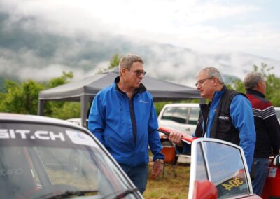 Porsche 911 Carrera RS la Mémé n° 201, Frank Servais / Bernard Sandoz, Rallye du Pays de Seyssel 2024