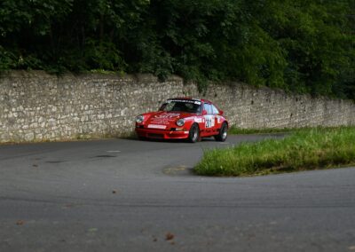 Porsche 911 Carrera RS la Mémé n° 201, Frank Servais / Bernard Sandoz, Rallye du Pays de Seyssel 2024