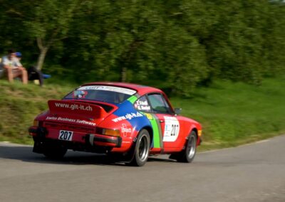 Porsche 911 SC Gazelle n° 207, Thomas Friedli / Konstantine Buxtorf, Rallye de la Drôme 2024