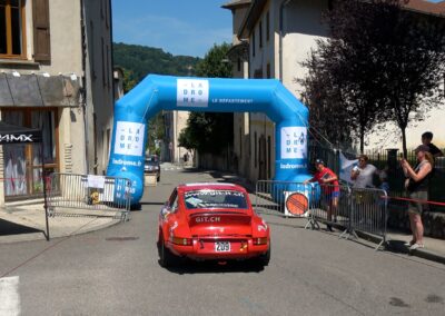Porsche 911 Carrera RS la Mémé n° 209, Frank Servais / Bernard Sandoz, Rallye de la Drôme 2024