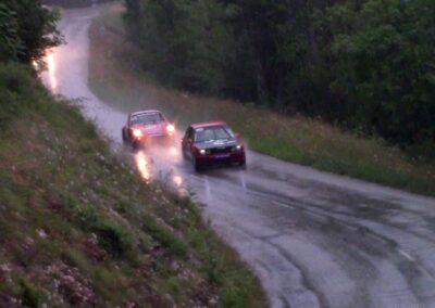 Porsche 911 Carrera RS la Mémé n° 209, Frank Servais / Bernard Sandoz, Rallye de la Drôme 2024