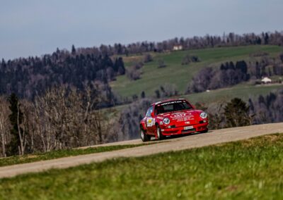 Porsche 911 Carrera RS la Mémé n° 215, Frank Servais / Jean Deriaz, Critérium Jurassien 2025