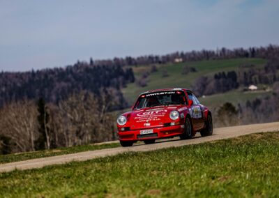 Porsche 911 Carrera RS la Mémé n° 215, Frank Servais / Jean Deriaz, Critérium Jurassien 2025