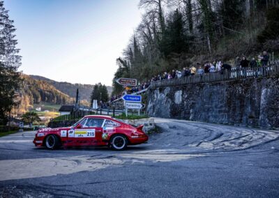 Porsche 911 Carrera RS la Mémé n° 215, Frank Servais / Jean Deriaz, Critérium Jurassien 2025