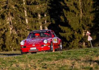 Porsche 911 Carrera RS la Mémé n° 215, Frank Servais / Jean Deriaz, Critérium Jurassien 2025