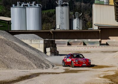 Porsche 911 Carrera RS la Mémé n° 215, Frank Servais / Jean Deriaz, Critérium Jurassien 2025