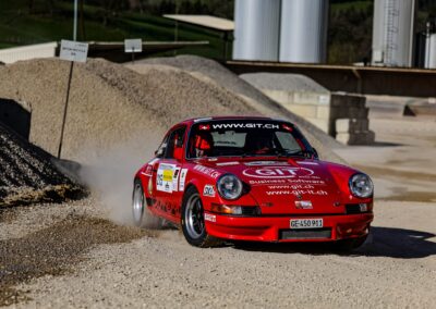 Porsche 911 Carrera RS la Mémé n° 215, Frank Servais / Jean Deriaz, Critérium Jurassien 2025