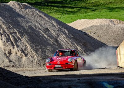 Porsche 911 Carrera RS la Mémé n° 215, Frank Servais / Jean Deriaz, Critérium Jurassien 2025