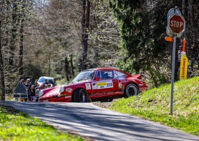 Porsche 911 Carrera RS la Mémé n° 215, Frank Servais / Jean Deriaz, Critérium Jurassien 2025