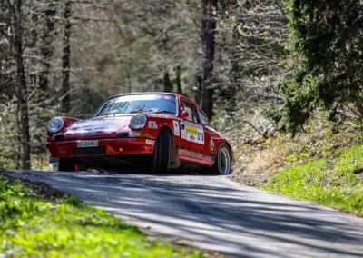 Porsche 911 Carrera RS la Mémé n° 215, Frank Servais / Jean Deriaz, Critérium Jurassien 2025