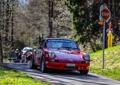 Porsche 911 Carrera RS la Mémé n° 215, Frank Servais / Jean Deriaz, Critérium Jurassien 2025