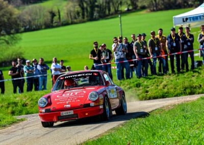 Porsche 911 Carrera RS la Mémé n° 215, Frank Servais / Jean Deriaz, Critérium Jurassien 2025