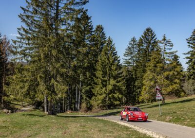 Porsche 911 Carrera RS la Mémé n° 215, Frank Servais / Jean Deriaz, Critérium Jurassien 2025