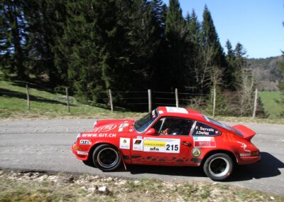Porsche 911 Carrera RS la Mémé n° 215, Frank Servais / Jean Deriaz, Critérium Jurassien 2025