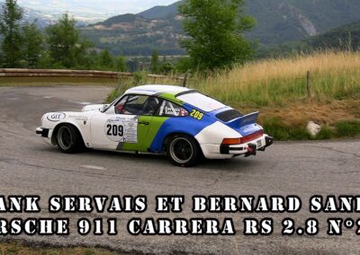 Porsche 911 n° 209, Frank Servais / Bernard Sandoz, Rallye de la Drôme 2025