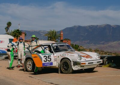 Porsche 911 équipe Pentacar, Maroc Historic Rally 2026
