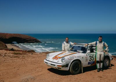 Porsche 911 équipe Pentacar, Maroc Historic Rally 2026